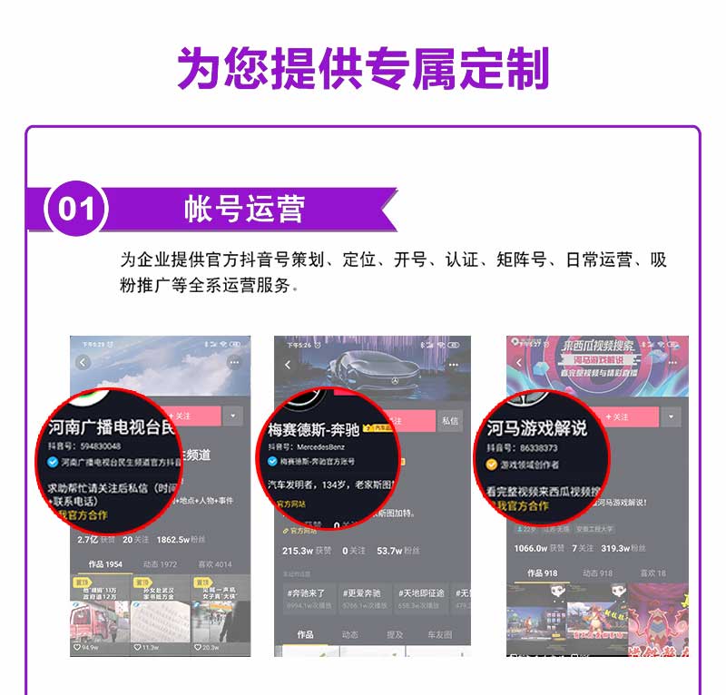 短视频代运营托管视频制作推广账号创建