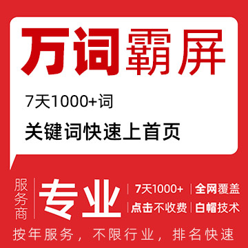 万词霸屏推广、关键词霸屏、上万关键词快速上首页